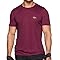 SELENE Camiseta Dry Fit Masculina Lisa Academia Esportiva, Bordô, GG