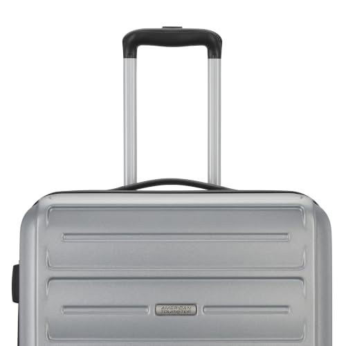 Image of American Tourister Westridge Luggage Set - 3 Piece Set - 20 inch Carry-On, 24 inch & 28 inch Checked Luggage with 360 Spinner Wheels - Expandable Suitcases for Extended Travel - Includes 3 Packing Cubes - Silver