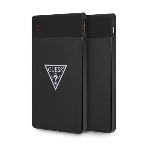 Guess - Power Bank della collezione Triangle Logo 4000 mAh, colore: Nero