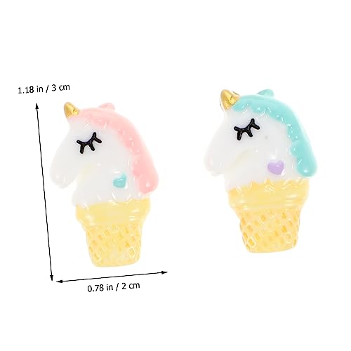 Figuras de unicornio para joyería artesanal y complementos de resina DIY 6