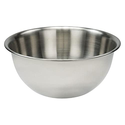24cm - 2.8L - 3 Quart Premium Mixing Bowl | Meal Preparation | Stainless Steel - Nesting Bowl For Space Saving Storage - Great For Meal Prep, Serving, Salads, Baking, Cooking, Marinating
