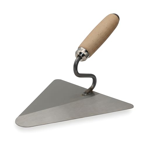 DEWEPRO Berliner Maurerkelle 200x190mm – Dreieckskelle mit...