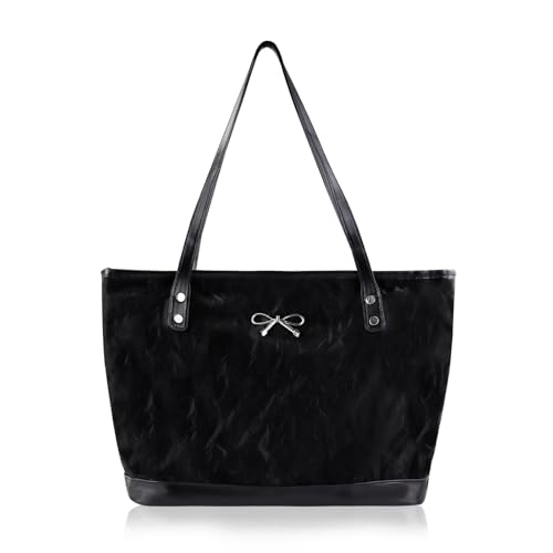 Sac à main imperméable en similicuir avec nœud décoratif