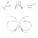 Zxpjkyu Ski Goggles Insert Adapter Goggles Accessories Inner Frame Universal for Motorcycle