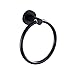 JustChenglong Czarny Ręcznik Pierścień Ze Stali Nierdzewnej Montowany naściennym Ręcznik Ręcznik Round Towel Wieszak Kuchnia Akcesoria łazienkowe Ringel (Color : Black Towel Ring)