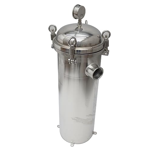 Hqhaotwu DX025271 1# Bag Water Filter With Bag Filter Housing Flat Base 304 Stainless Steel Strainer Industrial Process Filter thumb #2