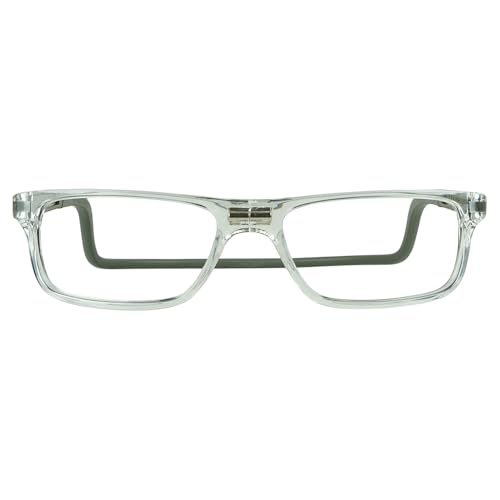 Clic Magnetic Reading Glasses for Men or Women, Soft Foldable Band, Computer Readers, Nashi (S-XL)