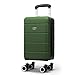 LUGG - Jetset 40cm Suitcase - 40x30x20cm- Ryanair Compatible - Underseat Size - Hard Shell ABS - Spinner & Removable Wheels - Lightweight Travel Luggage- Army Green
