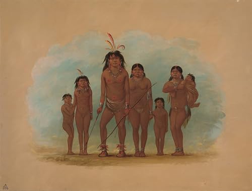 Impression sur toile George Catlin pour décoration salon élégant