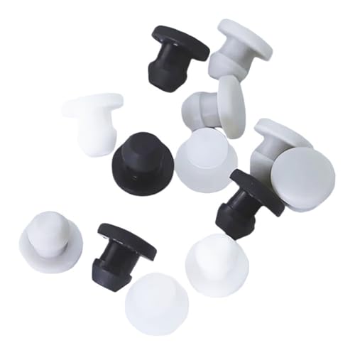 Bouchon d'extrémité d'obturation 4mm silicone noir 10pcs - 3
