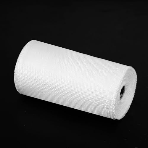 Image of MECCANIXITY 1pcs Fiberglass Cloth Tape 23m(25 Yard) x150mmx0.2mm C Glass Fiber Fiberglass Mesh Glass Fiber Mesh Woven Fiberglass Fabrics Insulation Tape for Reinforcement Repair