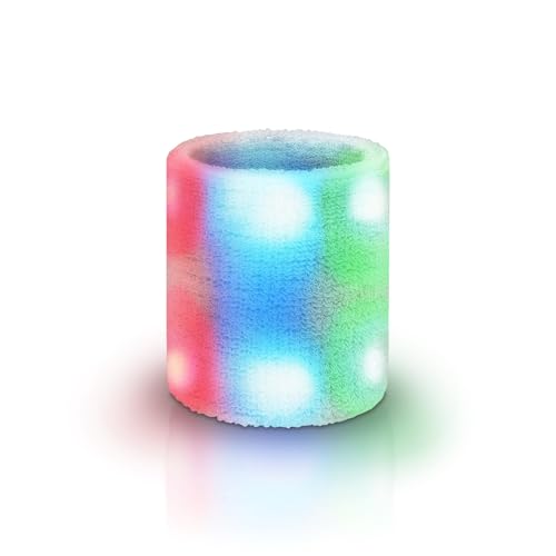 Luwint Fun Flashing Wristband - Led Light Up Wrist Band Glow in The Dark for Parties Raves Concerts Sports, Teens and Adults