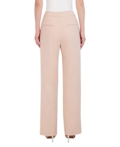 BCBGMAXAZRIA Women's Straight Leg Pant Crease Functional Pockets Trouser3