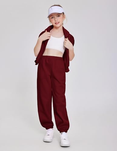 Image of Arshinet Girls 2 Piece Outfits Hoodie Sweatsuit Sets Oversized Sweatshirt and Baggy Fall Fashion Sweatpant with Pockets
