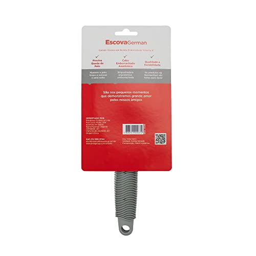 GermanHart Escova Sem Bolinha Borracha G, Cinza