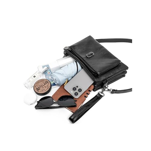 2025 Upgrade Women Crossbody Bags Large Capacity Soft Leather Diaper Bag Multi Pocket Anti Theft Tote for Moms Travel Work Essentials4