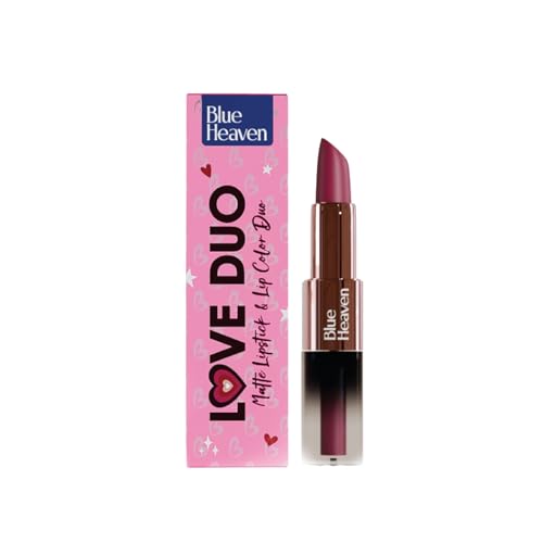 Image of Blue Heaven Love Duo 2 in1 Dual Sided Lipstick for women | Non Transfer| Hydrating and Long Lasting Upto 12 hrs | Soft Matte Finish formula - 03 |1.5ml + 4g