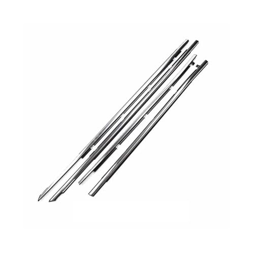 Sello Burlete Moldura exterior cromada o negra para puerta, ventana y línea de cintura para Kia para Forte 2009 2010 2011 Borde Anti(Chrome)