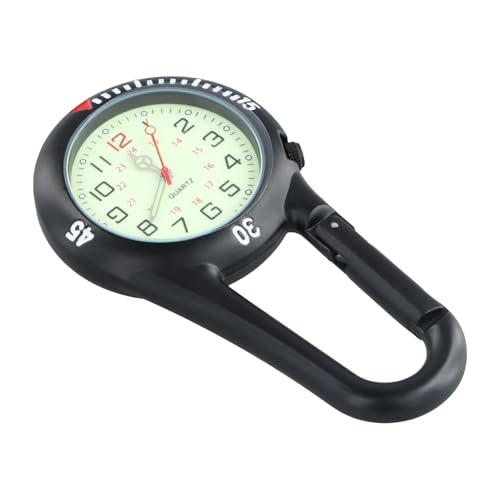Ziyonix Montre Numérique de Sport à Clipser et Mousqueton, Montre Infirmière Phosphorescente pour Médecins, Infirmières et Chefs Paramédicaux, Alpinisme...