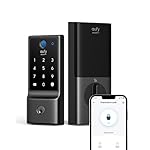 eufy Security Smart Lock C220, Fingerprint Keyless Entry Door Lock, Built-in Wi-Fi, App Remote Control, Front Door Smart Lock Deadbolt, 8Months Battery, Reliable Power, IP53 Waterproof, BHMA Grade 3