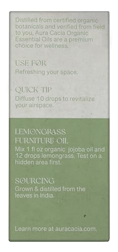 Aceite Esencial Orgánico de Lemongrass 0.25 Fl Oz miniatura 2