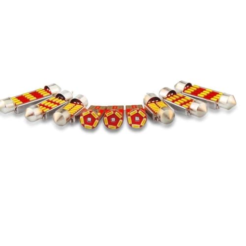 Kit De Luces De Techo Para Maletero Y Mapas Interiores De Coche Para Subaru Forester 2009-2013 10 Bombillas Piezas Repuesto(Ice Blue)