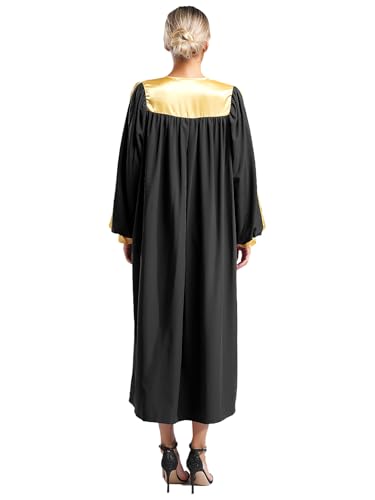 Unisex Womens Mens Choir Robes with Cuff Sleeves for Church Adults Graduation Gown Baptismal Robes2