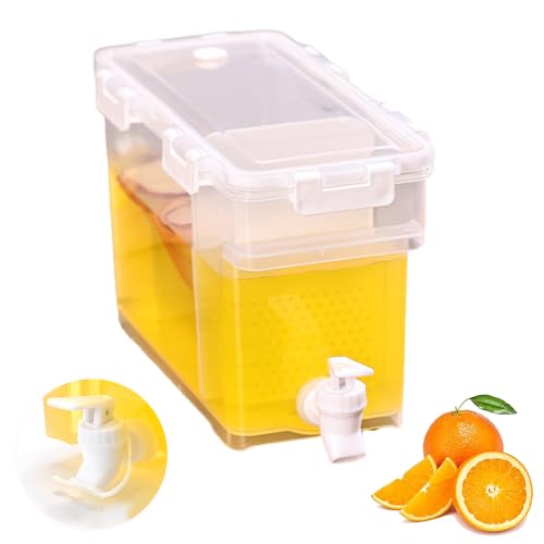 La Mejor Selección de Dispensador de agua de plastico . 41 Dispensador de Bebidas, Vitrolero de Plastico, Dispensador de Agua para Refrigerador, Jarra de Agua Con Grifo y Tapa, Contenedor de Agua de Plástico para Zumos de Frutas y Bebidas...