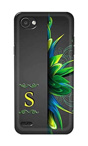 Image of Name II Initial II Letter Alphabet S Hard Back Case Cover for LG Q6 / Q6 Plus / Q6α, M700N, M700A, M700DSK, M700AN Back Cover -(J5) VNS2222