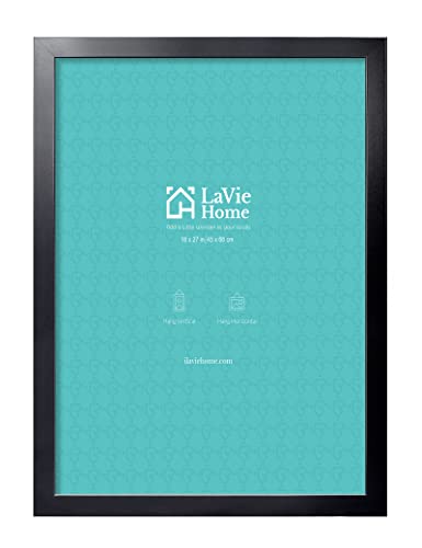 LaVie Home 18x27 Picture Frame Black Puzzles Frame for Wall Decoration Classic Black Minimalist Style Suitable for Decorating Houses Offices Hotels Puzzles Posters Photos or Artwork1 Pack