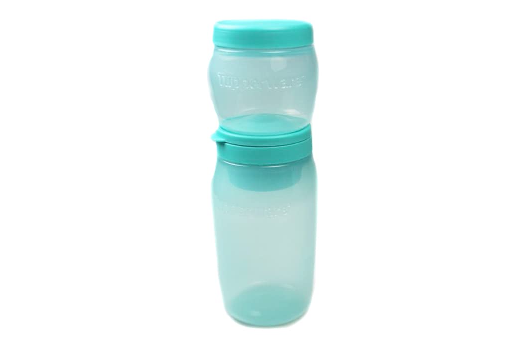 Tupperware üniversal kap seti 825 ml+325 ml açık turkuaz saklama kabı