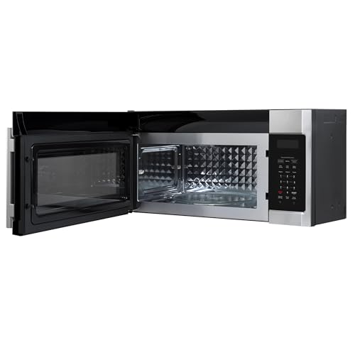 Image of FORNO Fornace 30-Inch Over-the-Range Convection Microwave, 1.5 cu.ft Capacity - Stainless Steel Finish - 300 CFM 2-Speed Ventilation, Touch Glass Control, LED Cooktop Lighting - FOTR3038-30