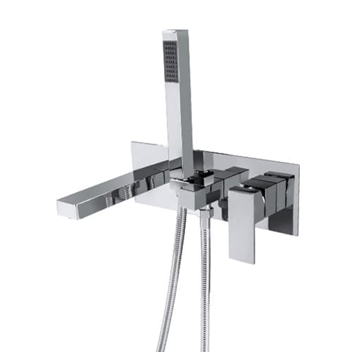Robinet de douche encastrable double sortie monocommande en laiton