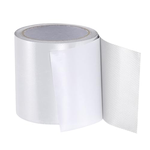 Image of PATIKIL Awning Repair Tape 4 inch x 26ft Waterproof Canvas Tape High Adhesive Tear Repair Patch Kit for PVC Tarpaulin Tent Awning Fabric RV Sail Boat Cover, White