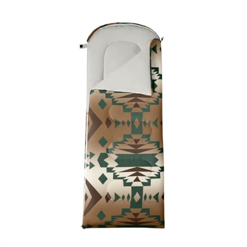 Erosebridal Western Geometric Sleeping Bag Aztec Ethnic Camping Sleeping Bag with Compression Sack miniatura 4