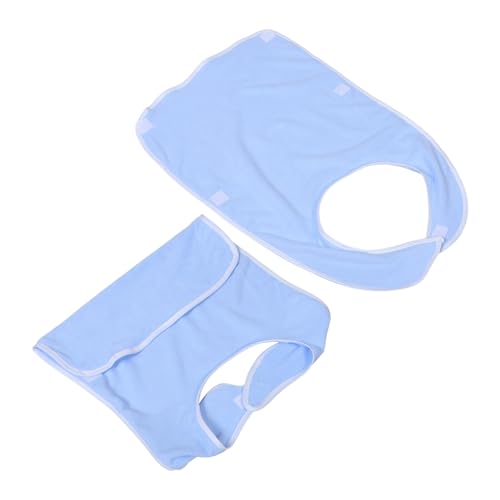 FIXOSHEE Babero para Adulto Mayor Unisex Reutilizable de Tela Lavable con Bolsillo, Resistente a Salpicaduras, 2 Piezas, Ayuda para Comer y Cuidado Personal en Salud y Hogar