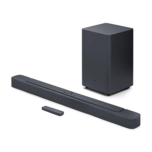 JBL Bar 2.1 Deep Bass (MK2) Channel Soundbar with Wireless Subwoofer 300W Total Power Immersive Surround Sound Built-In Dolby Bluetooth Stream HDMI/Optical Connect - Black JBLBAR21DBM2BLKUK