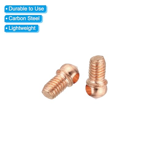 Image of PATIKIL M3x0.5 Eye Bolts, 30 Pack Screw Hook Loop Ring Decorative Light Fixture for Candle Pendant Lamp Chandelier DIY Project, Rose Gold