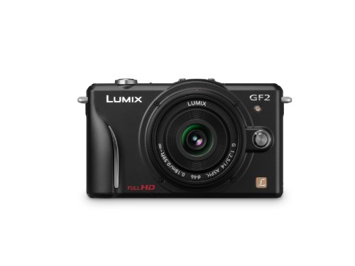 Panasonic Lumix DMC-GF2 12 MP Micro Four-Thirds Mirrorless Digital Camera with 3.0-Inch Touch-Screen LCD and 14mm f/2.5 G Aspherical Lens (Black) -  DMC-GF2CK