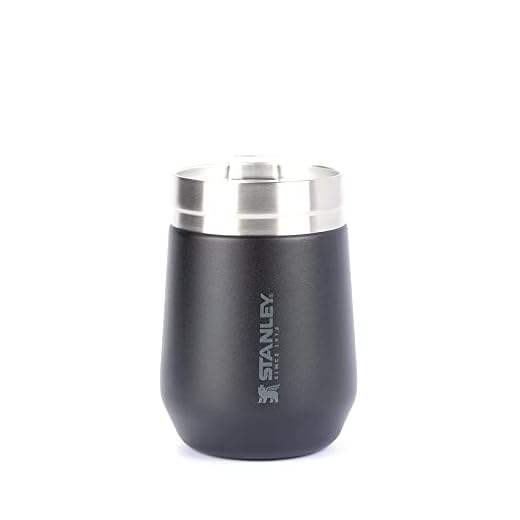 Stanley - Copo Térmico Everyday, 296ml, para Bebidas Quentes e Frias com Tampa, Aço Inoxidável, Matte Black