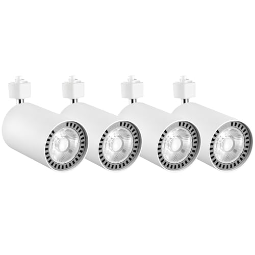 H Track Lighting Heads Cylinder E26 PAR30 4-Pack White