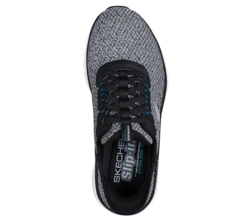 Skechers - Mens D'Lux Walker 2.0 - Taurrel Slip On Shoes, Color White/Black, Size: 12 XW US3