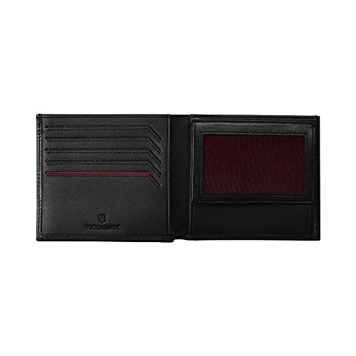 Carteira Victorinox Altius Alox Deluxe Bi-Fold, Preta, 11x10cm