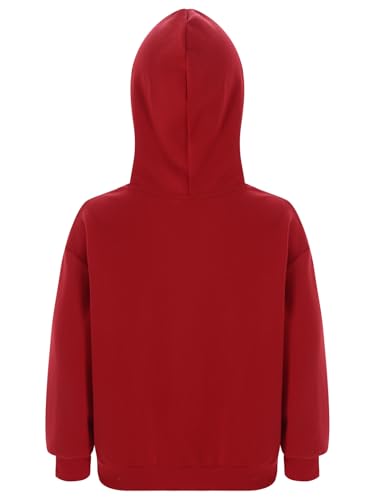 Kids Boys Pullover Hoodies Girls Hooded Sweatshirt Solid Color Tops Casual Outfits2