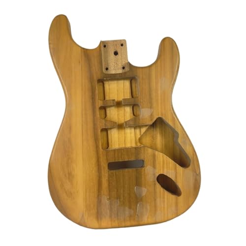 木製エレキギター本体 半完成エレキギターボディ メイプルホロー