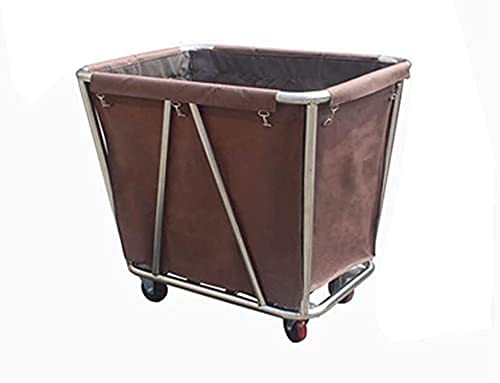 Shelf Kitchen Movable Trolleys Foldable Durable Laundry Hamper Basket Dirty Clothes Bag With Handle Brown Heavy Duty Storage