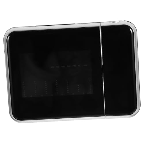 HOOTNEE Led Projection Alarm Clock with Snooze Function USB Charging Hour Display Modern Design for Bedrooms Projection Angle Battery Operated Random Style