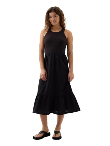 Image of Gap Women's Mixed Media Midi Dress