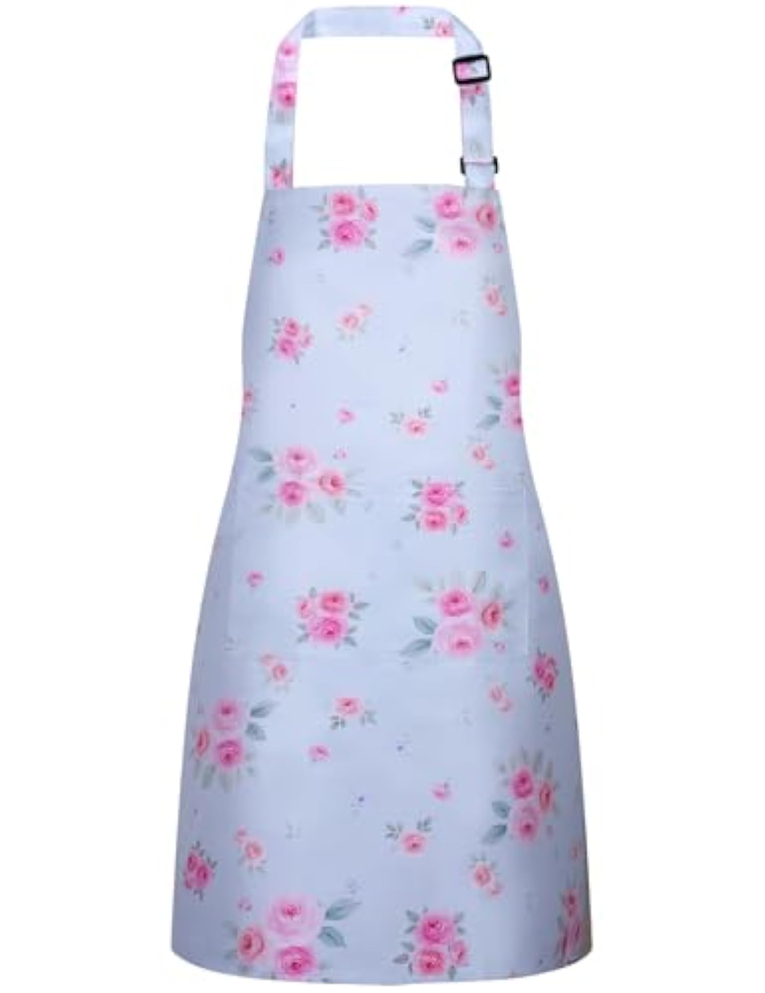 Floral Adjustable Waterproof Chef Apron with 2 Pockets