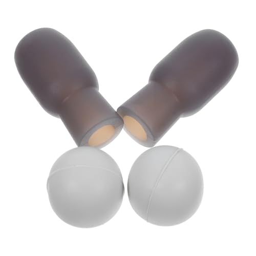 Yardwe 4Pcs Silicone Drum Mute Pads Silent Drumstick Tips for Noise Reduction Practice Accessories for Acoustic Drum Quiet Training for Musicians